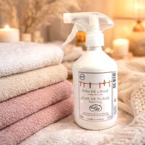 Eau de linge 500 ml avec vaporisateur 10 senteurs disponibles