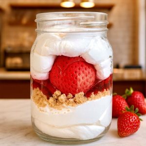 Bougie Jar  CHARLOTTE AUX FRAISES