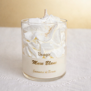 Bougie Chantilly 160 g MUSC BLANC