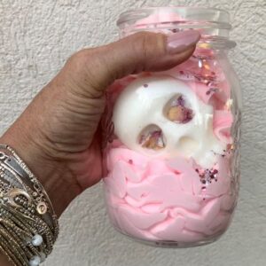 Bougie jar halloween BN FRAISE