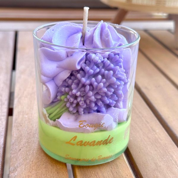 bougie patissière Lavande savonnerie de bormes gourmande