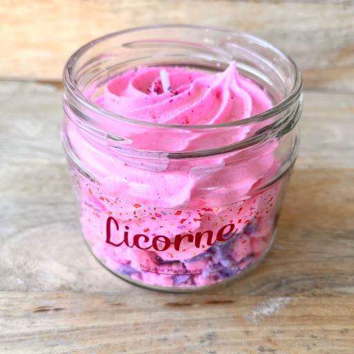 Bougie jar - Licorne