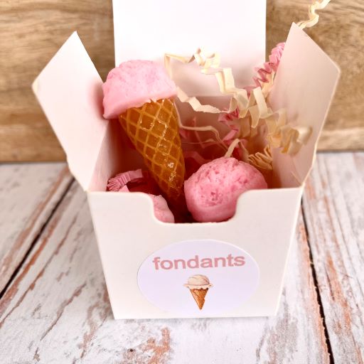 Fondant DE GLACE VANILLE FRAISE Savonnerie de Bormes