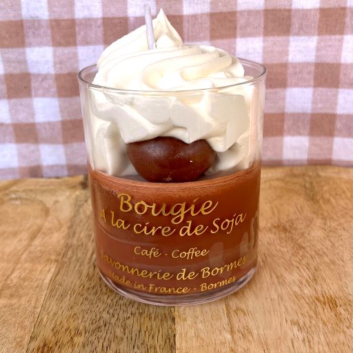 Bougie chantilly CAFE 190 g - Savonnerie de Bormes