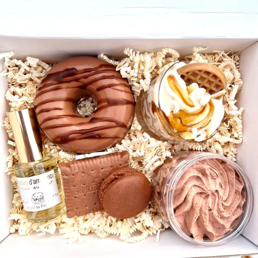 Coffret de bain gourmand au chocolat