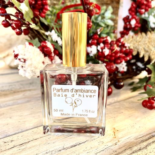 Parfum d'ambiance pour toute la maison BAIE D'HIVER - Savonnerie de Bormes