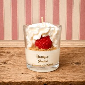Mini bougie pâtissière GENOISE FRAISE