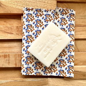 Pochette imperméable pour vos produits solides BOUQUET BLEU