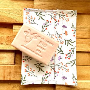 Pochette imperméable pour vos produits solides PETITES FLEURS