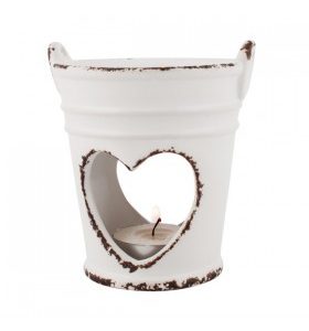 Brûle parfum seau blanc