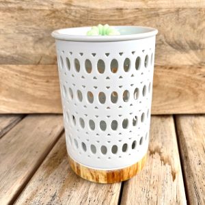 Brûle parfum porcelaine blanc