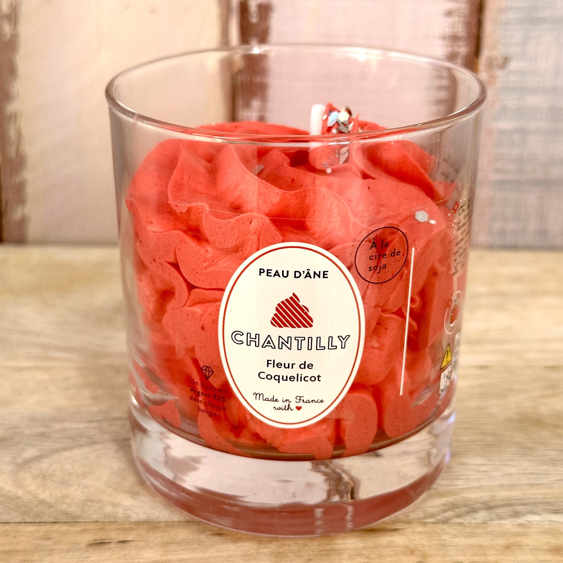 Bougie Gourmande 'Peau D'Âne' - Fraises Au Chocolat 180g | Cire De Soja, Mèche Coton, Fabriquée En France