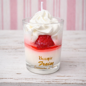 Mini bougie pâtissière  FRAISE