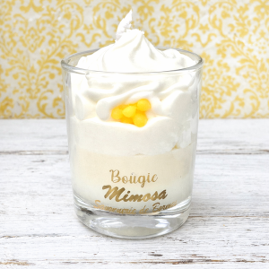 Bougie mini pâtissière MIMOSA