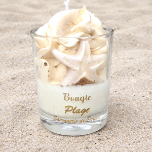 Bougie mini pâtissière JOUR DE PLAGE
