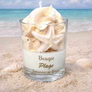 Bougie mini pâtissière JOUR DE PLAGE