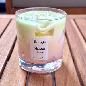Bougie grand verre latte MANGUE