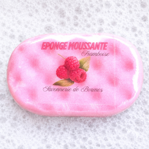 Eponge moussante FRAMBOISE