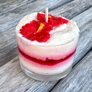 Bougie verrine FLEUR POUDREE