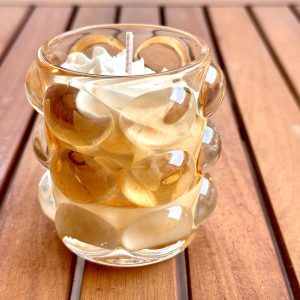 Bougie verre à bulles PINEAPPLE