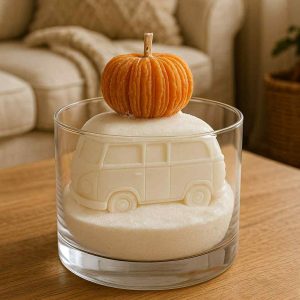 Bougie voiture et sa citrouille PUMPKIN PIE