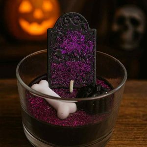 Bougie verrine MACABRE TARTE AUX PRUNES