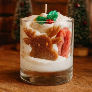 Bougie grand verre NOËL GOURMAND