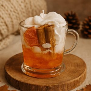 Bougie tasse CANNELLE ORANGE