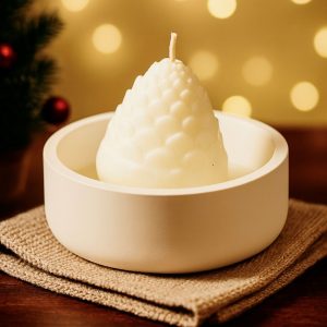 Bougie coupe blanche AIGUILLE DE PIN