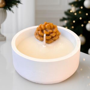 Bougie coupe blanche SIROP D'ERABLE