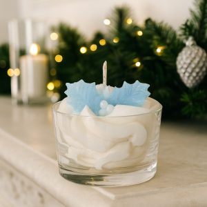 Bougie mini verrine HOUX GIVRÉ