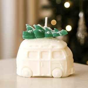 Bougie voiture et son sapin BAIE D'HIVER 100g