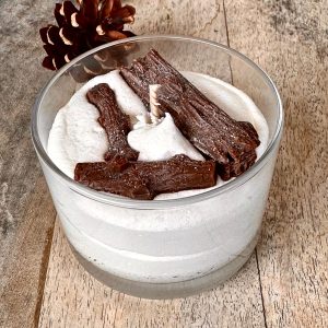 Bougie verrine AU COIN DU FEU