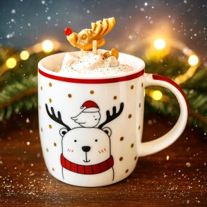 Bougie A MUG DE NOEL BRIOCHE DE NOEL FLEUR D'ORANGER
