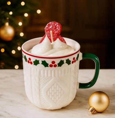 Bougie A MUG DE NOEL LAIT CHAUD