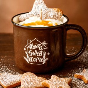 Bougie A MUG DE NOEL SABLE DE NOEL ZESTE D'ORANGE