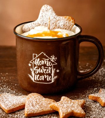Bougie A MUG DE NOEL SABLE DE NOEL ZESTE D'ORANGE