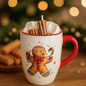 Bougie A mug Noël CHURROS
