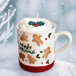Bougie A mug Noël HOUX GIVRE
