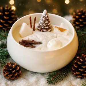 Bougie A NOEL SCENE DE NOEL