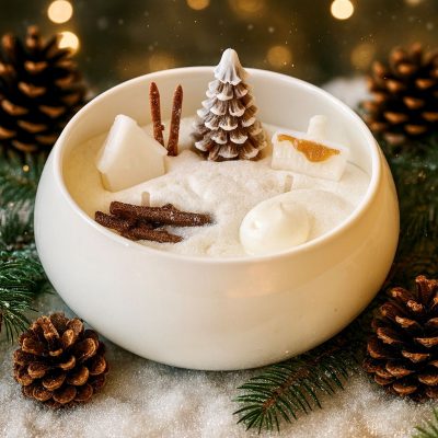 Bougie A NOEL SCENE DE NOEL