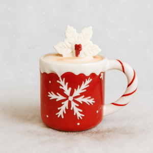 Bougie A MUG NOEL FLOCON