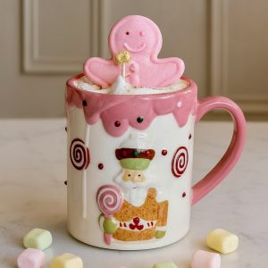 Bougie A MUG DE NOEL DRUGSTORE BARBE A PAPA