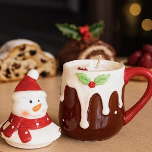 Bougie A MUG NOEL MOUSSE DE CREME
