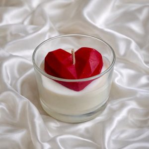 Bougie verrine coeur rouge MILLIONAIRE GIRL 145g