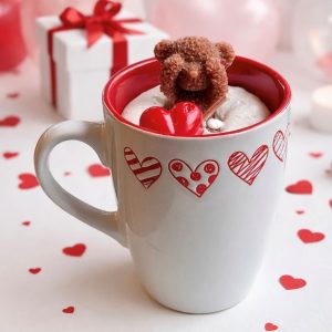 Bougie TASSE OURSON CHOCOLAT CARAMEL