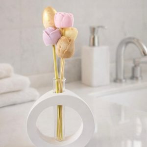 Soliflore rond pour fleur en cire ou fleur fraîche (vendu vide)