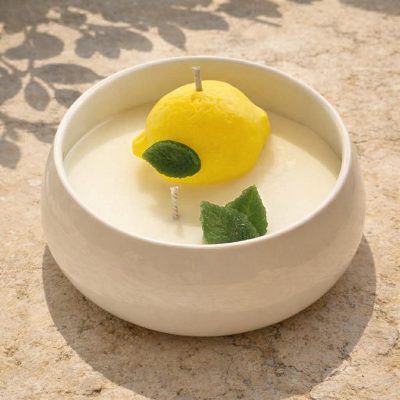 Bougie bol blanc CITRON DE PROVENCE