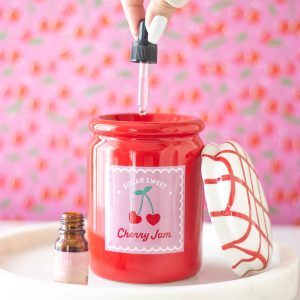 Brûle parfum pot confiture CERISE