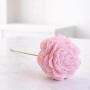 Grande fleur de cire COTON rose pâle 60g